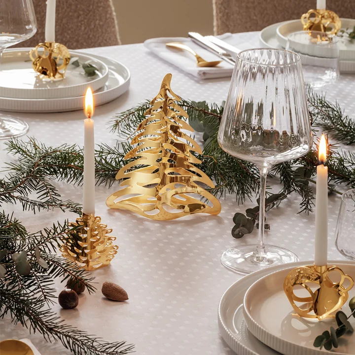 Tisch-Weihnachtsbaum, medium, gold von Georg Jensen