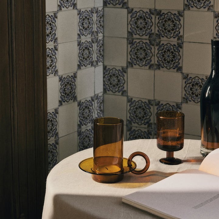 ferm Living - Luce Kerzenhalter Glas