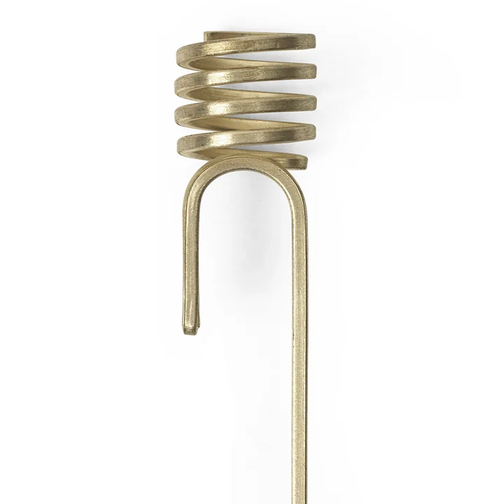 Forest Christbaumkerzenhalter von Ferm Living in der Farbe Messing (4er Set)