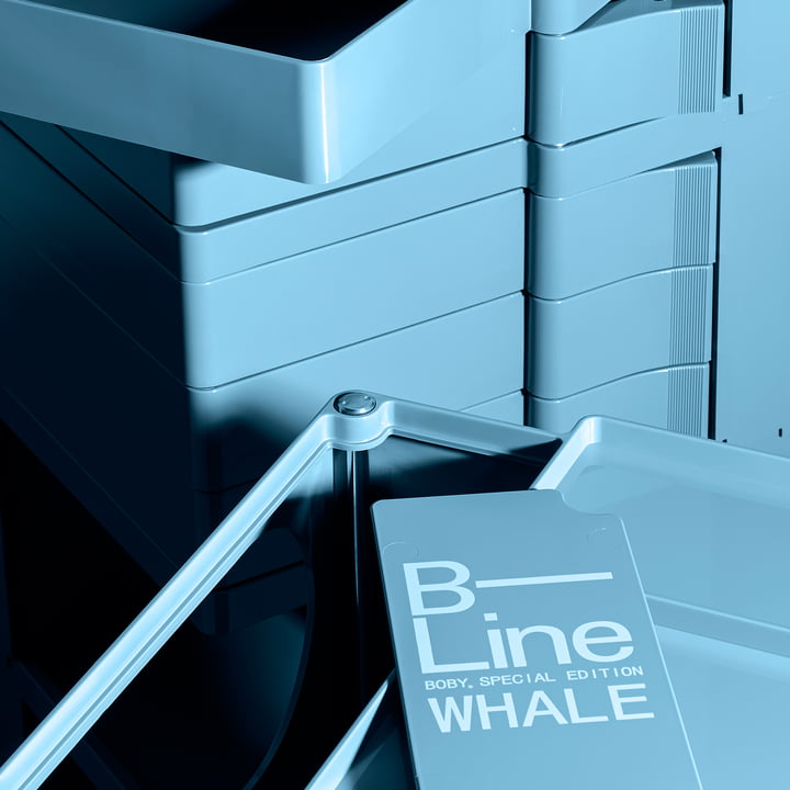 B-Line - Boby Rollcontainer, blue whale 