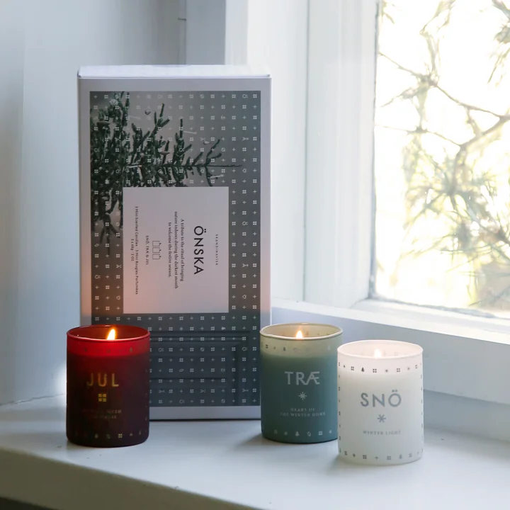 Kerzenset Mini Önska 3er-Set von Skandinavisk