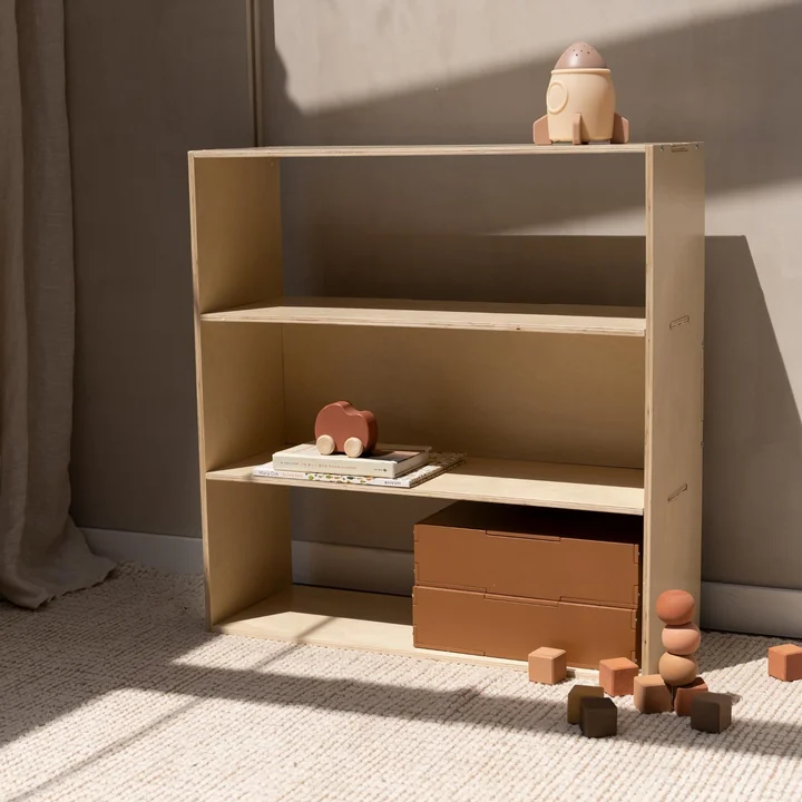 Nofred - Kinderregal, 70 x 73 x 25,5 cm, Birke natur