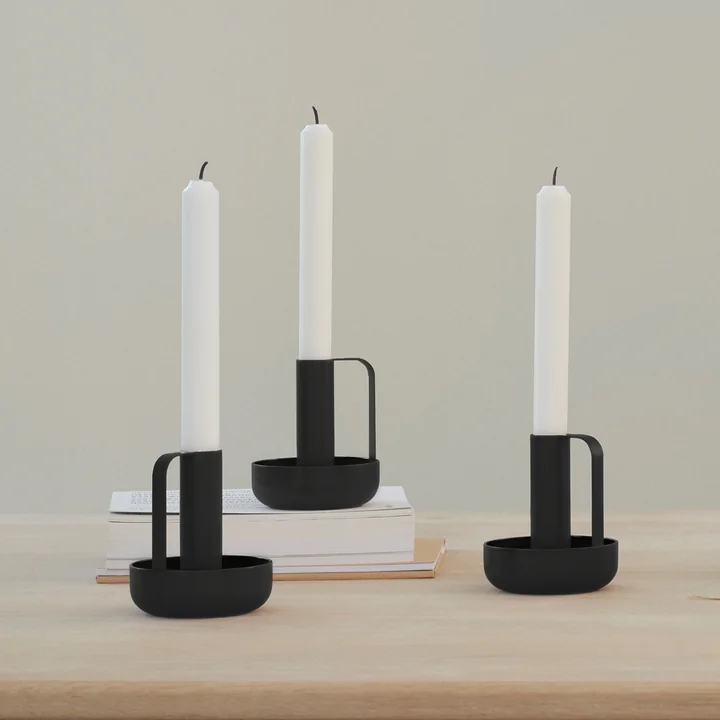 Stelton - Ida Kerzenständer, schwarz