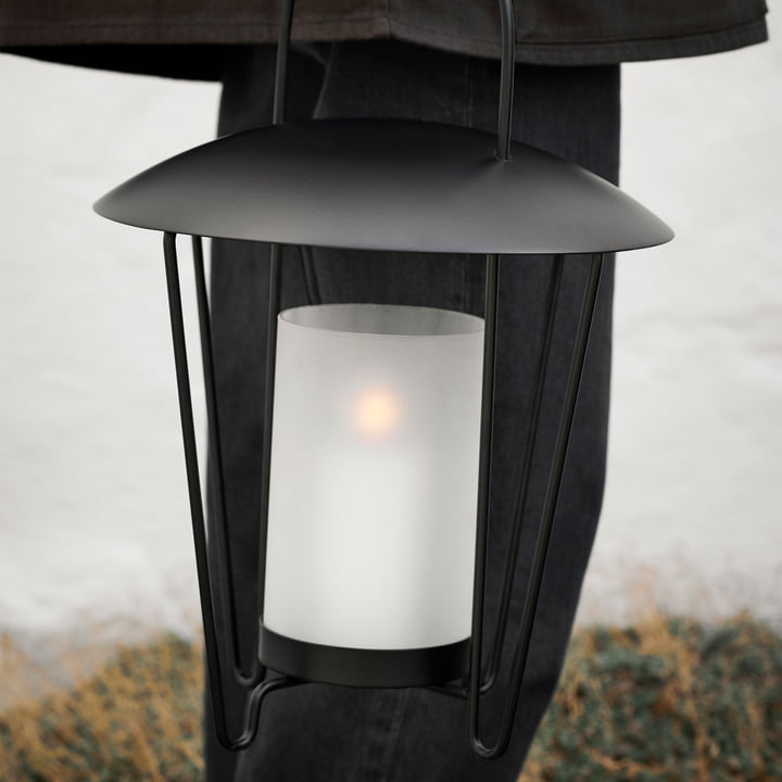 Abri Laterne, schwarz von Ferm Living