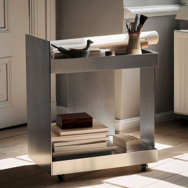 Lager Trolley, Aluminium von ferm Living