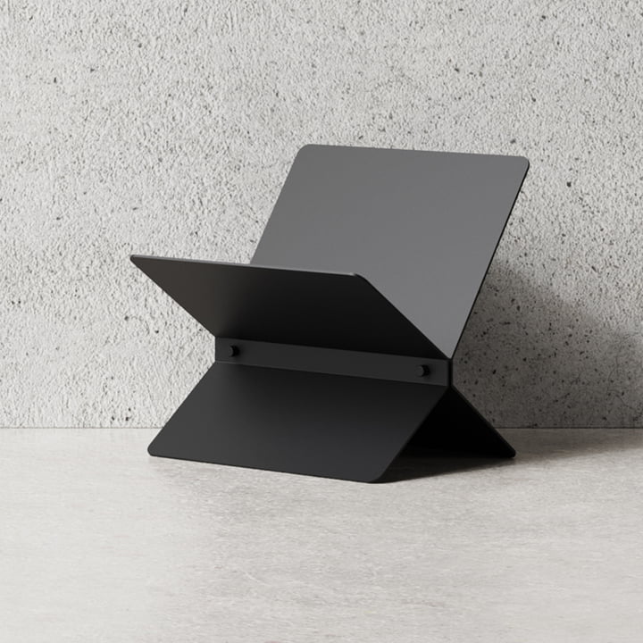 Magazinständer, schwarz von Nichba Design