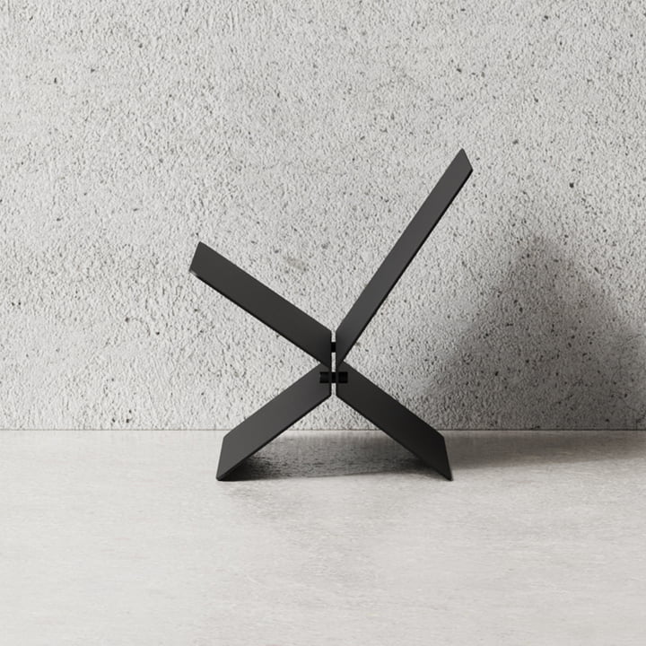 Magazinständer, schwarz von Nichba Design