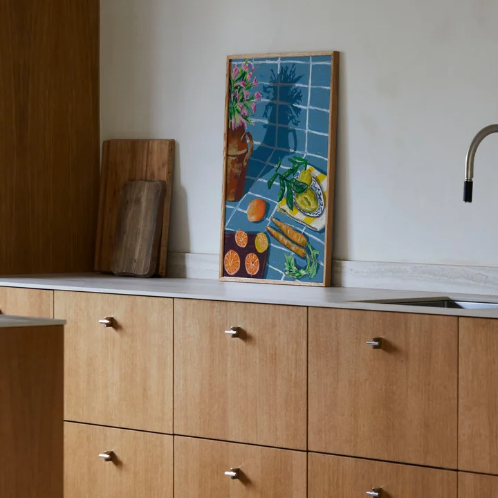 Composition in Blue Poster von Paper Collective