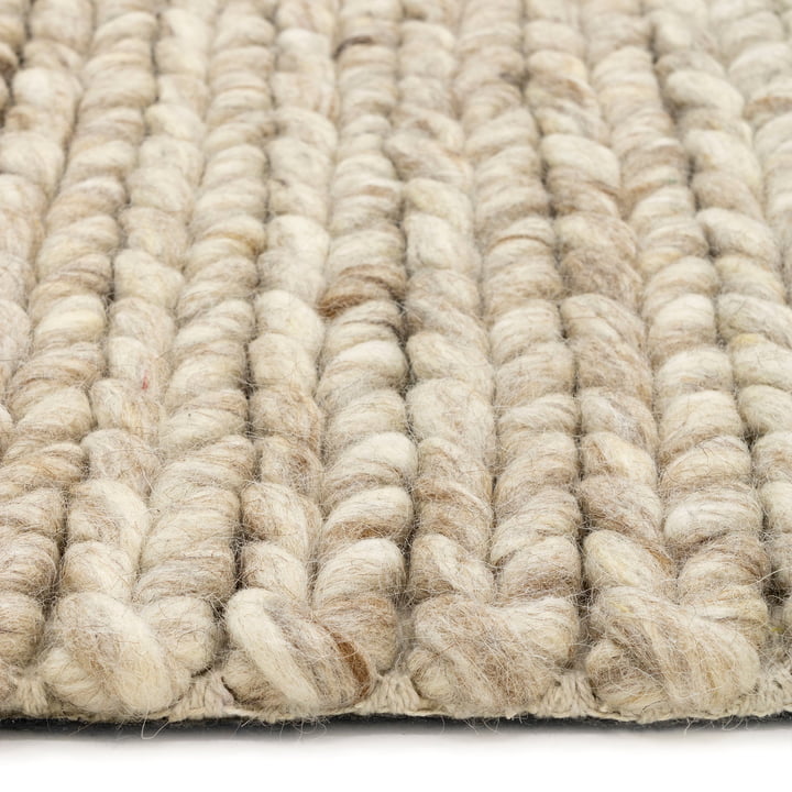 Nuuck - Fletta Teppich, warmes beige