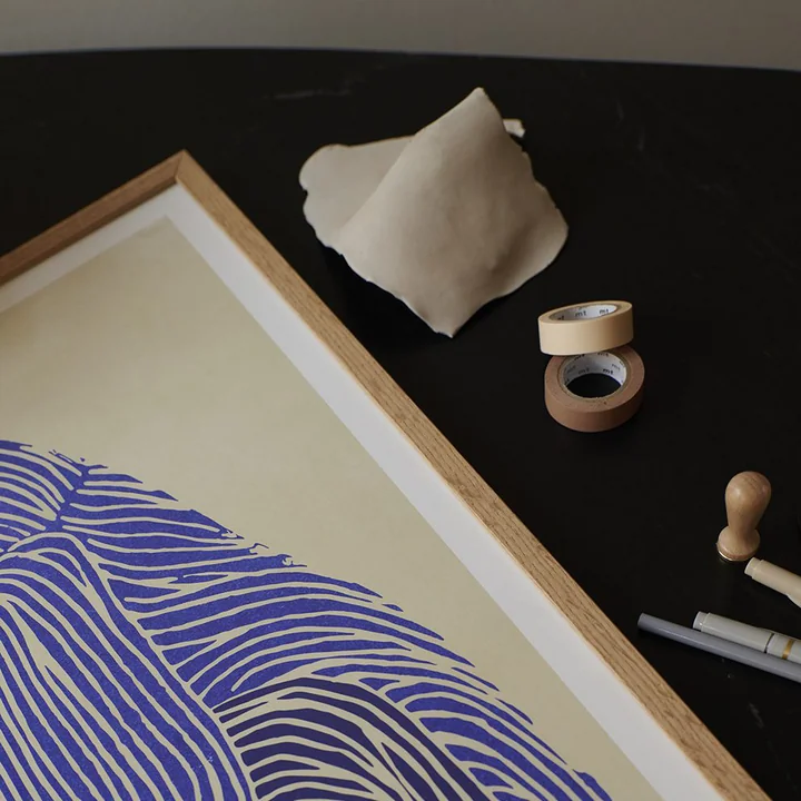 Bilderrahmen Eiche natur, Plexiglas für The Poster Club