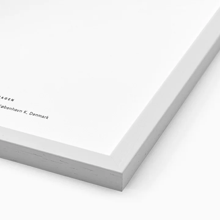 Bilderrahmen Eiche weiß für The Poster Club