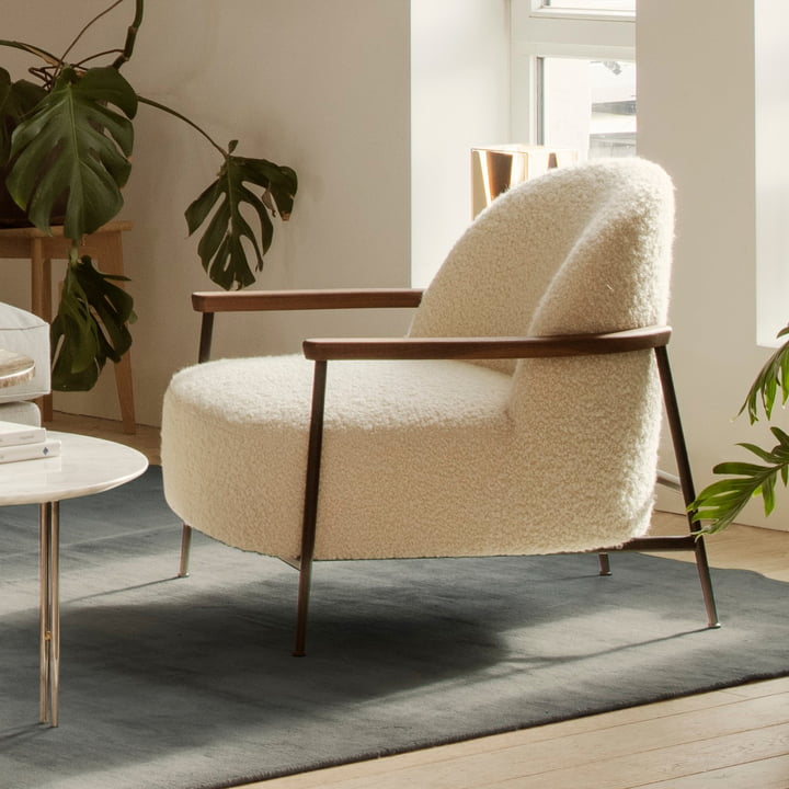 Gubi - Sejour Lounge Chair mit Armlehnen