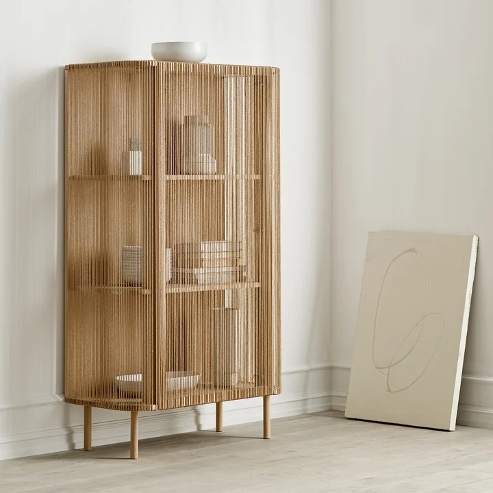 Cord Highboard, nature Cord, weiß pigmentiert Eiche / geölt von Bolia