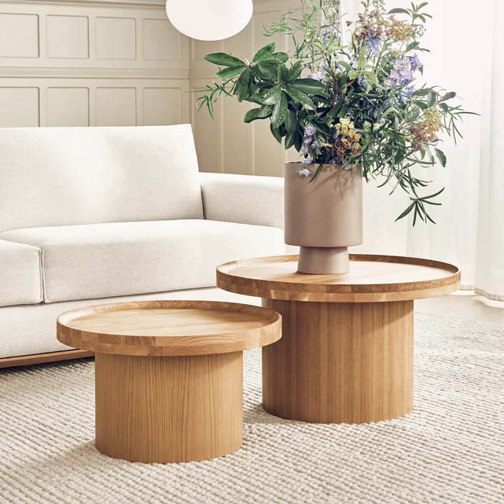 Plateau Couchtisch, Eiche lackiert von Bolia