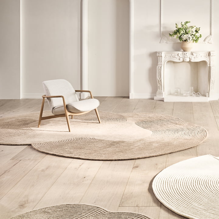 Zen Teppich 250 x 333 cm, beige von Bolia