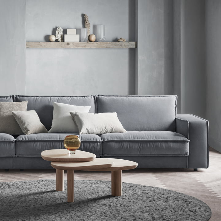 Bolia - Noora Modulsofa 3-Sitzer, Latch Couchtisch