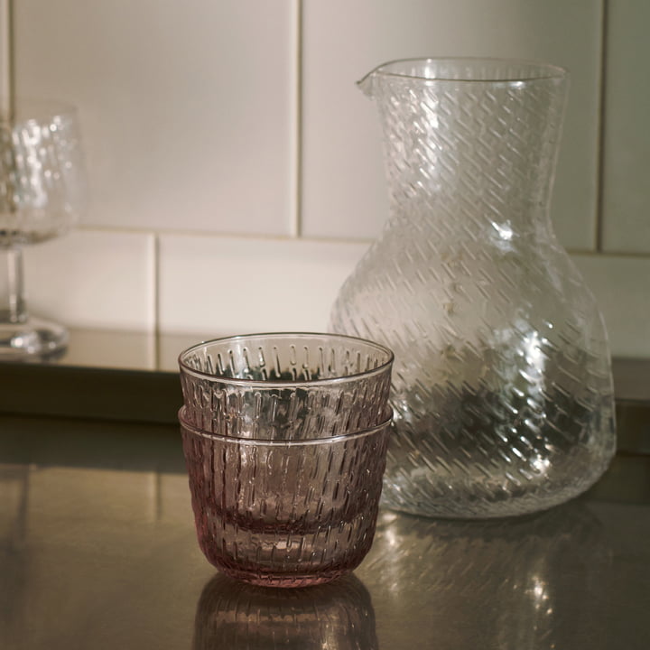 Syksy Glas, 220 ml, mauve (2er-Set) von Marimekko