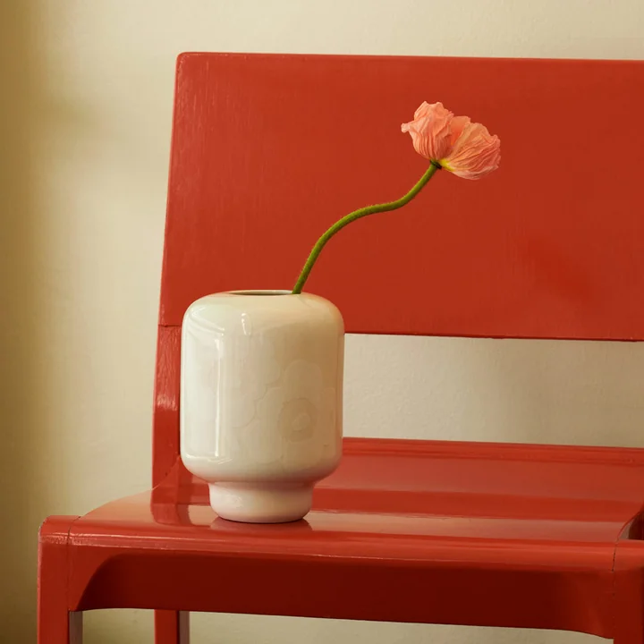 Unikko Ceramic Vase, 18 cm, foam von Marimekko