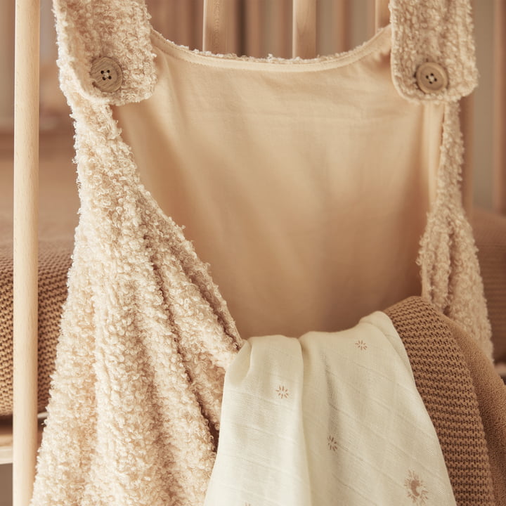 Bettaufbewahrungstasche, Bouclé, naturel von Jollein