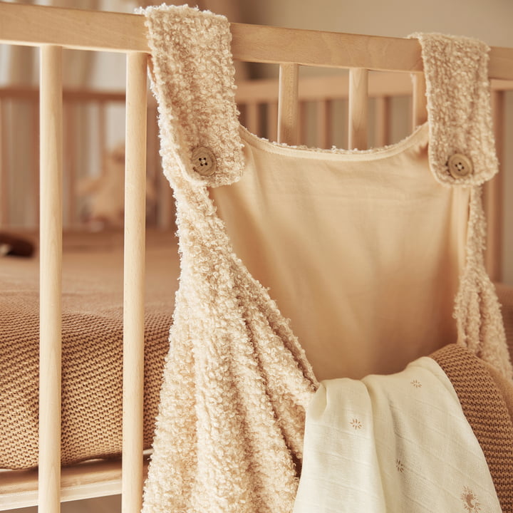 Bettaufbewahrungstasche, Bouclé, naturel von Jollein