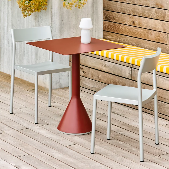 Type Stuhl, silbergrau von HAY