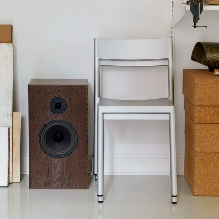 Type Stuhl, silbergrau von HAY