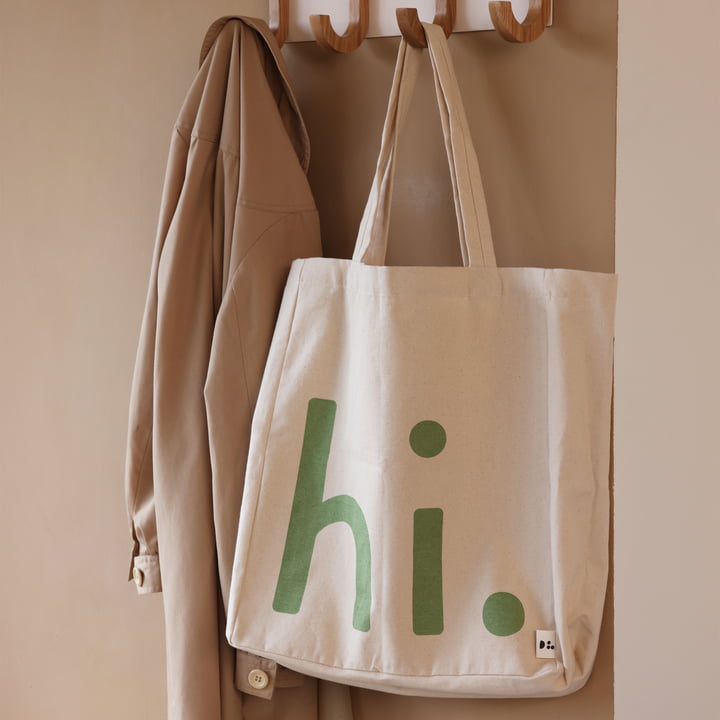 AJ Favourite Tragetasche, hi. / natur / green von Design Letters