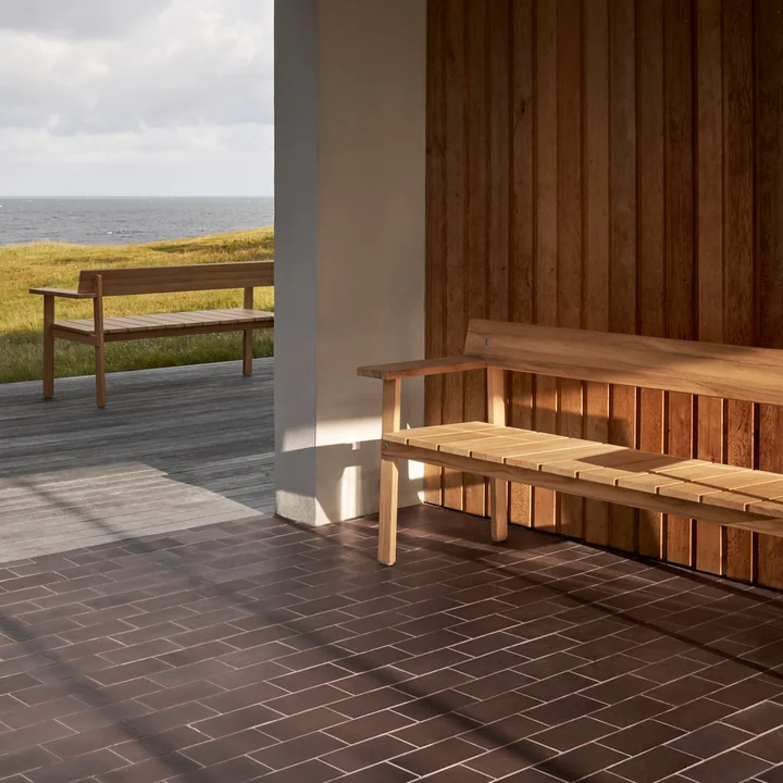 GL101 Timbur Gartenbank, Teak unbehandelt von Carl Hansen