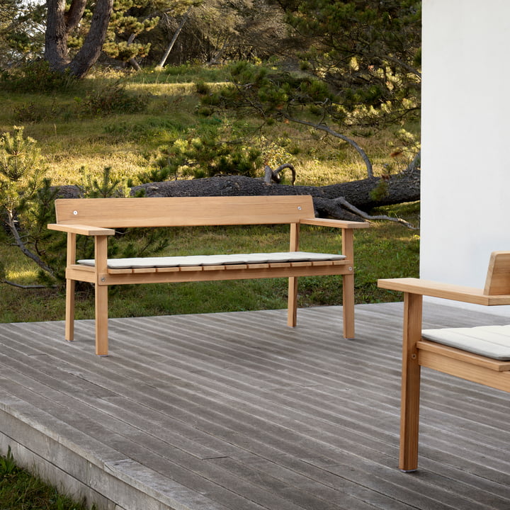 GL101 Timbur Gartenbank, Teak unbehandelt von Carl Hansen