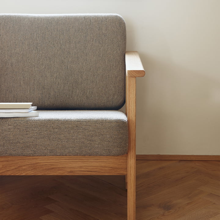 Block Loungesessel, Eiche / grau (Gabriel Grain) von Form & Refine