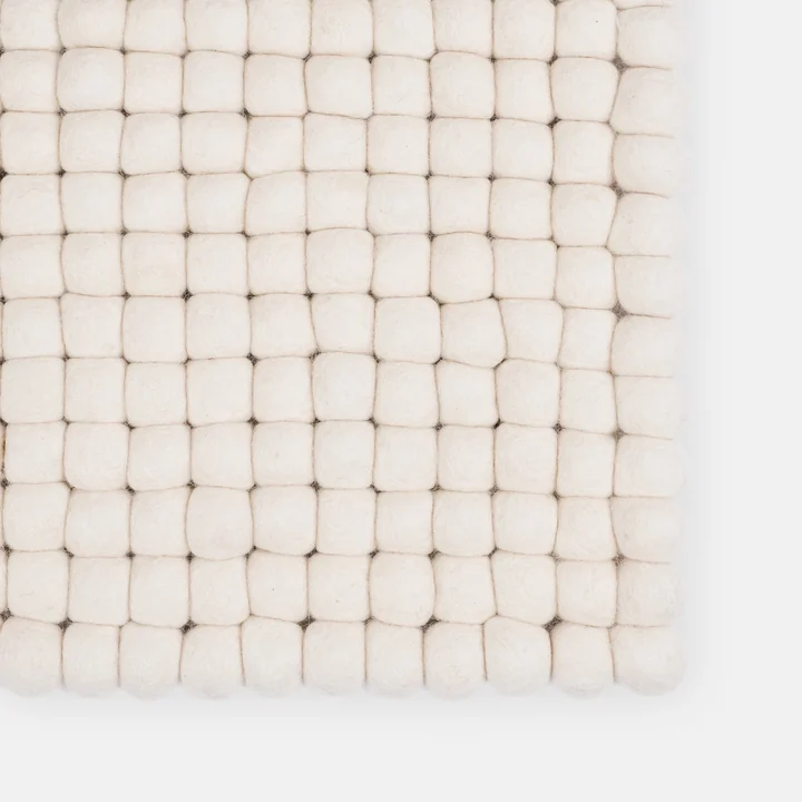 myfelt - Linéa Filzkugelteppich, rechteckig