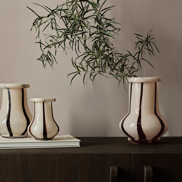 Ferm Living - Riban Vasen, cream