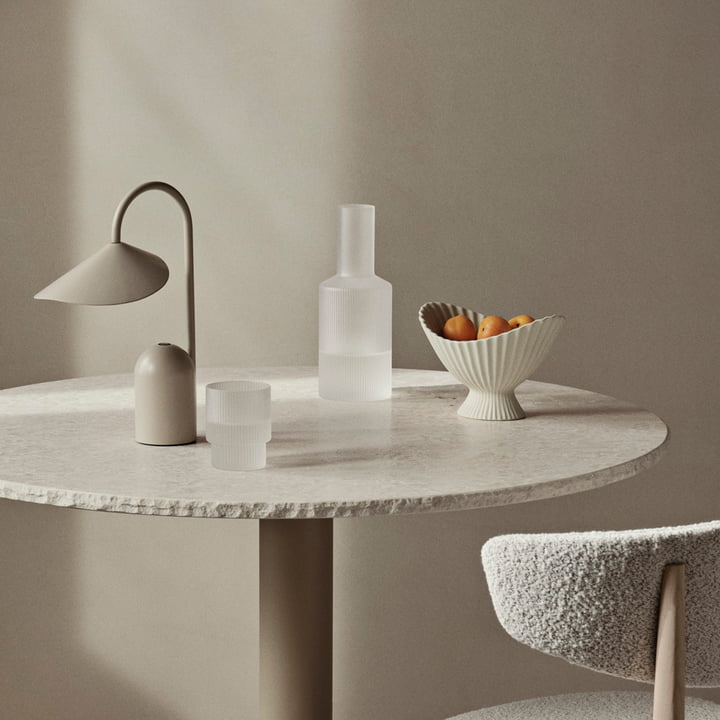 Ripple Karaffe, frosted von ferm Living