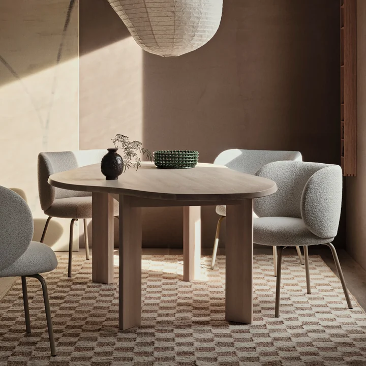 Tarn Esstisch, 220 cm, Buche weiß geölt von Ferm Living