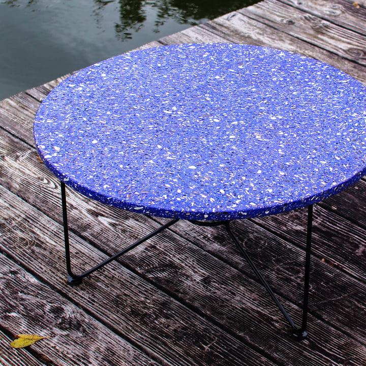 Acapulco Design - The Low Table, H 36 x Ø 65 cm, Terrazzo / acapulco lilac