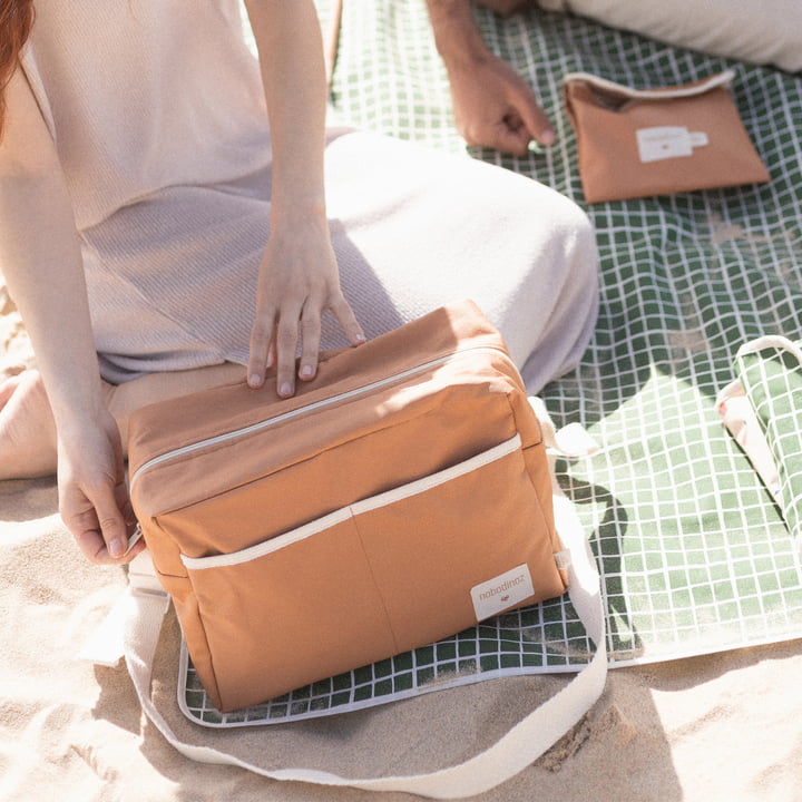 Nobodinoz - Sunshine Lunch Bag XL, cinnamon