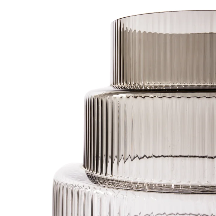 POLSPOTTEN - Steps Vase XXL, dunkelgrau