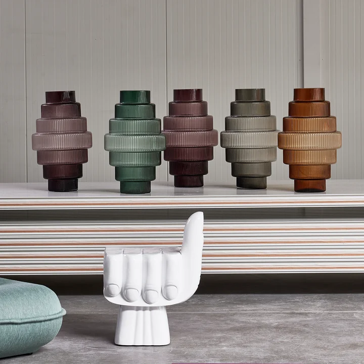 POLSPOTTEN - Steps Vasen, dunkles lila