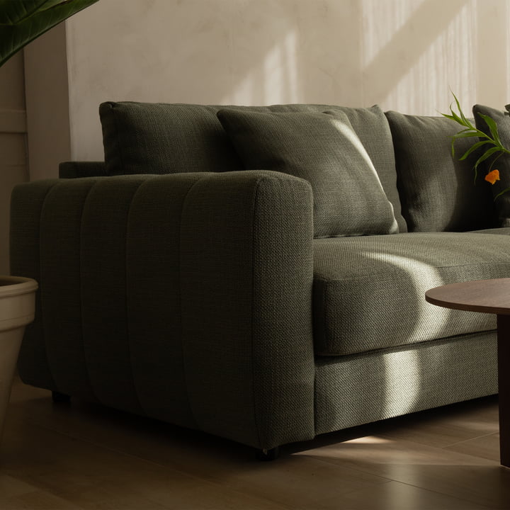 Bente 2,5-Sitzer Sofa, 182 x 100 cm, grün von Nuuck