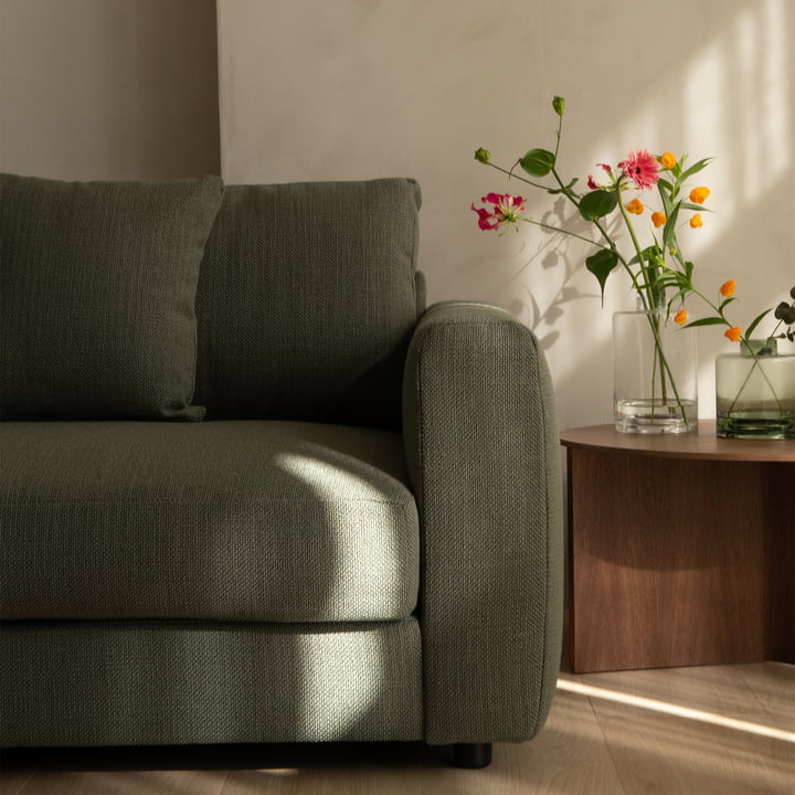 Bente 2,5-Sitzer Sofa, 182 x 100 cm, grün von Nuuck