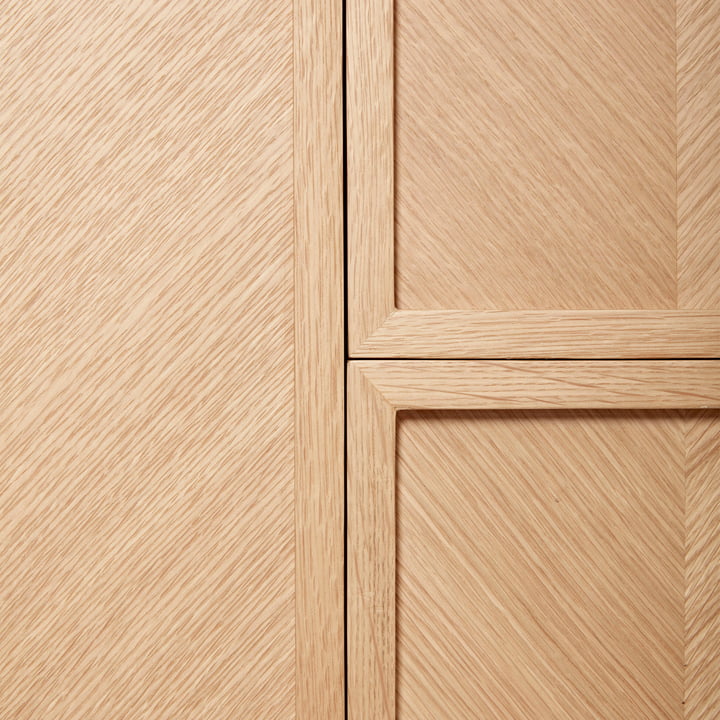 Hübsch Interior - Herringbone Kleiderschrank, Eiche, groß