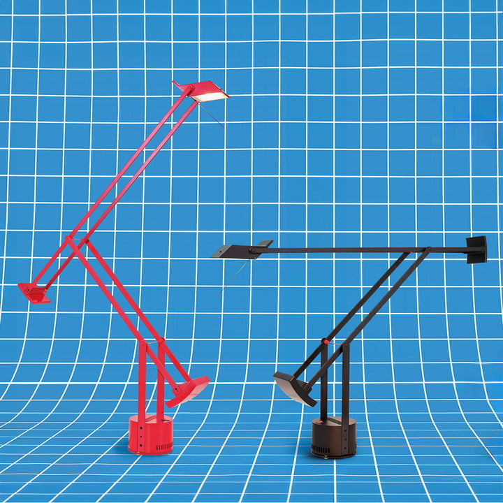 Artemide - Tizio Tischleuchte, rot und schwarz