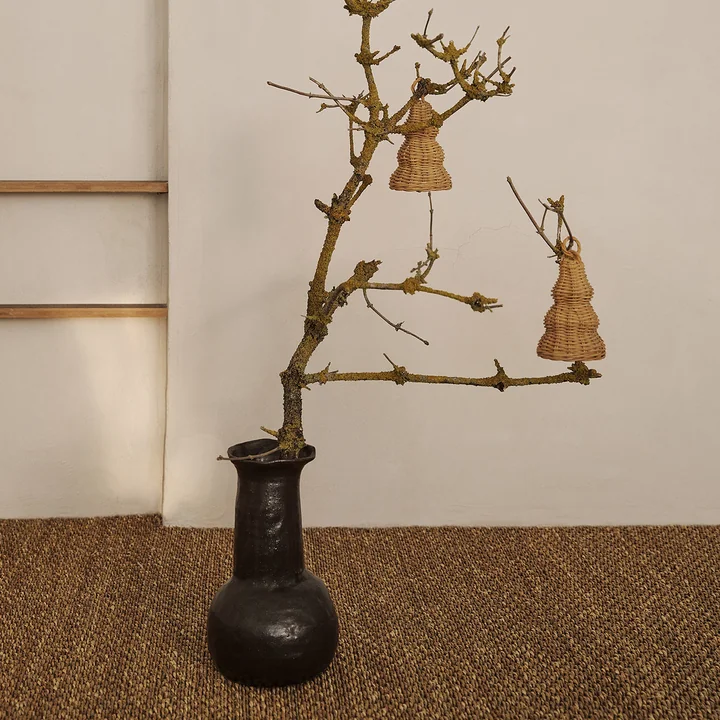 Geflochtene Glocken-Kugeln, natur (2er-Set) von Ferm Living