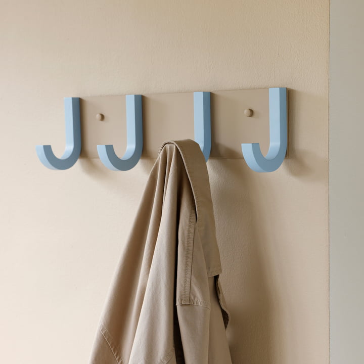 Jay Gardrobe, L 43 cm, beige / hellblau von Design Letters