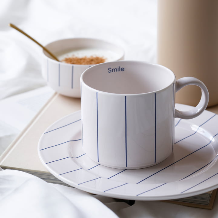 Pyjama Tasse, 250 ml, blau von Design Letters