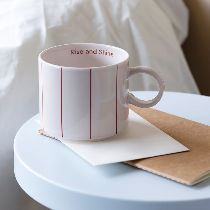 Pyjama Tasse, 250 ml, rot von Design Letters