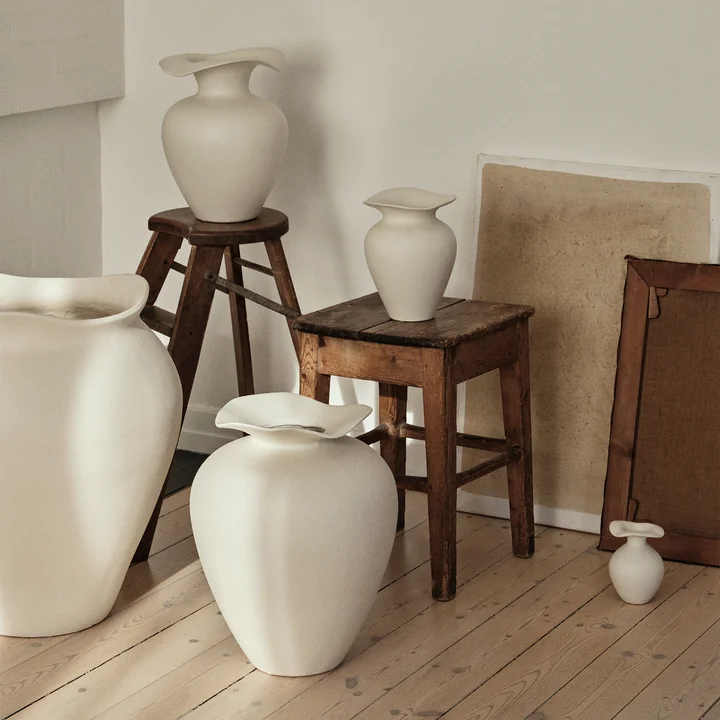 Florentina Vase, weiß von Broste Copenhagen