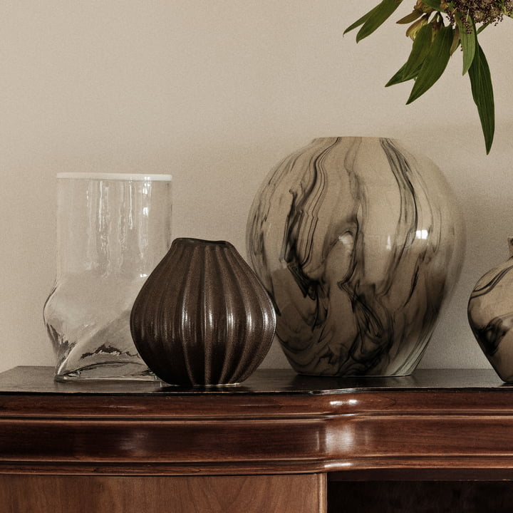 Broste Copenhagen - Ellen Vase, H 22 cm, weiß