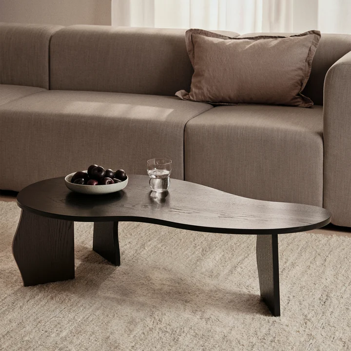 Brook Tisch, L, Eschenfurnier geölt, schwarz von Broste Copenhagen