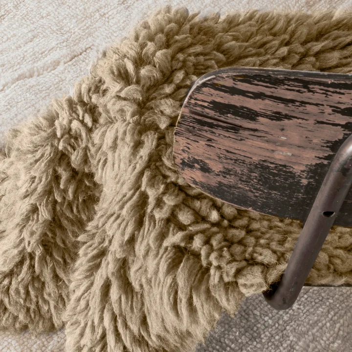 Wollteppich Woolly von Lorena Canals in sheep beige